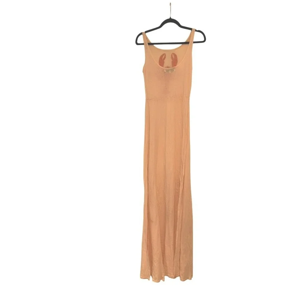 Wild Fox sz M maxi pink lobster tank dress or swim cover up L